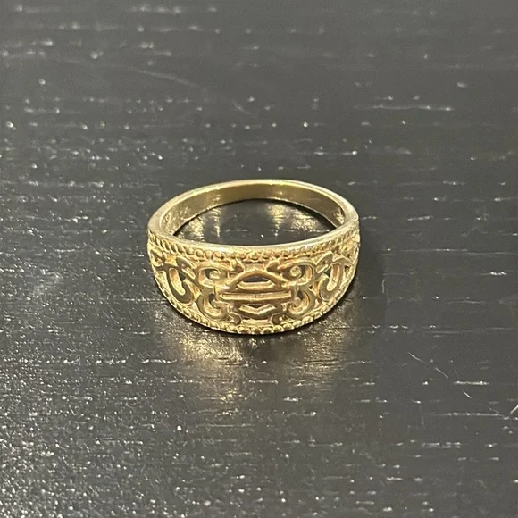 Harley-Davidson Vintage 10K Gold Ring - Size 7 - Picture 9 of 9